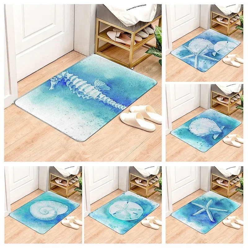 

Hawaiian style non slip shower mat bathroom carpet home decoration floor mat kitchen bedroom living room soft absorbing door mat