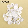 30/50pcs 11mm 4 Hole Pearl Resin Buttons Sewing Scrapbooking Clothing Home Crafts Handmade Accessories Card Making DIY Decor 4