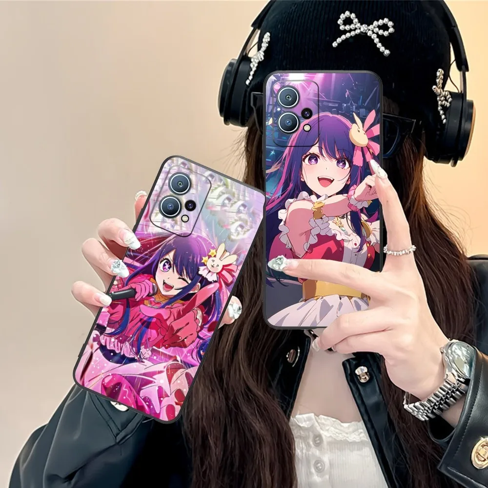 Anime Ai Hoshino Cute Phone Case For Huawei P60 P50 P40 P30 P20 P10 P9 P8 Pro Lite Plus Black Soft Phone Cover Funda