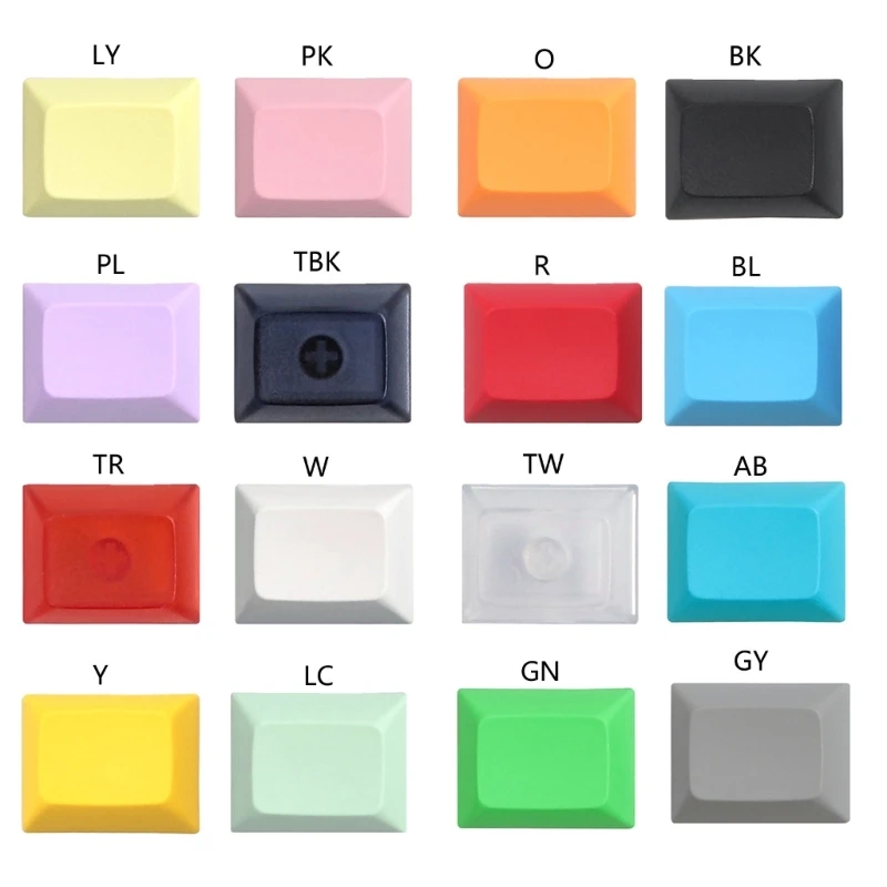 

Customized PBT Blank Keycaps DSA 1.25U Height Not Print Key Cover Replacement for Mechanical Keyboard DIY Drop Shipping