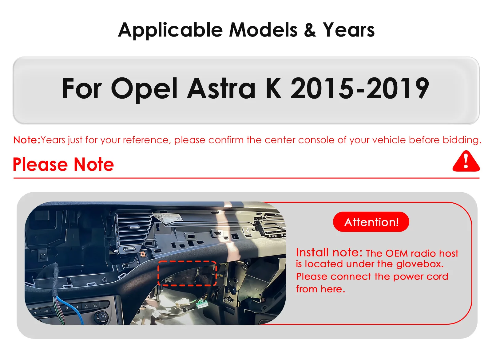 Reproductor de Radio para Auto Android para Opel Astra K 2015-2019, Pantalla Inteligente Multimedia para Auto, Autoradio Inalámbrico Carplay 6115 GPS, Cámara 360 5