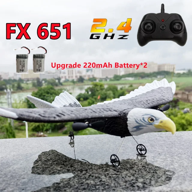 RC Plane Wingspan Eagle Bionic Aircraft Fighter Radio Control Remote Control Hobby Glider Airplane Foam Boys Toys for Children 2