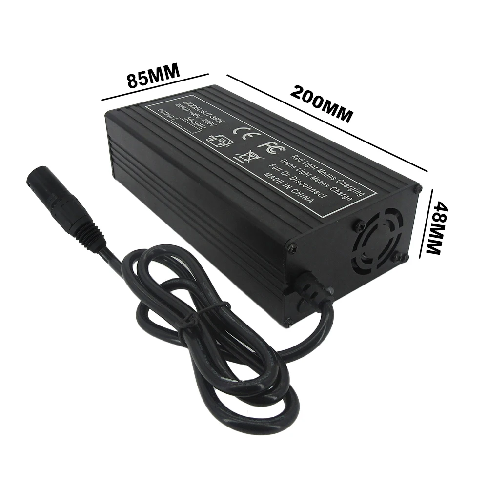 Ebike 스쿠터 에너지 저장 태양열 시스템 스마트 충전기, 납산 배터리 고속 충전기, 36 V 10A, 36 볼트, 50AH, 100AH, 43.2V