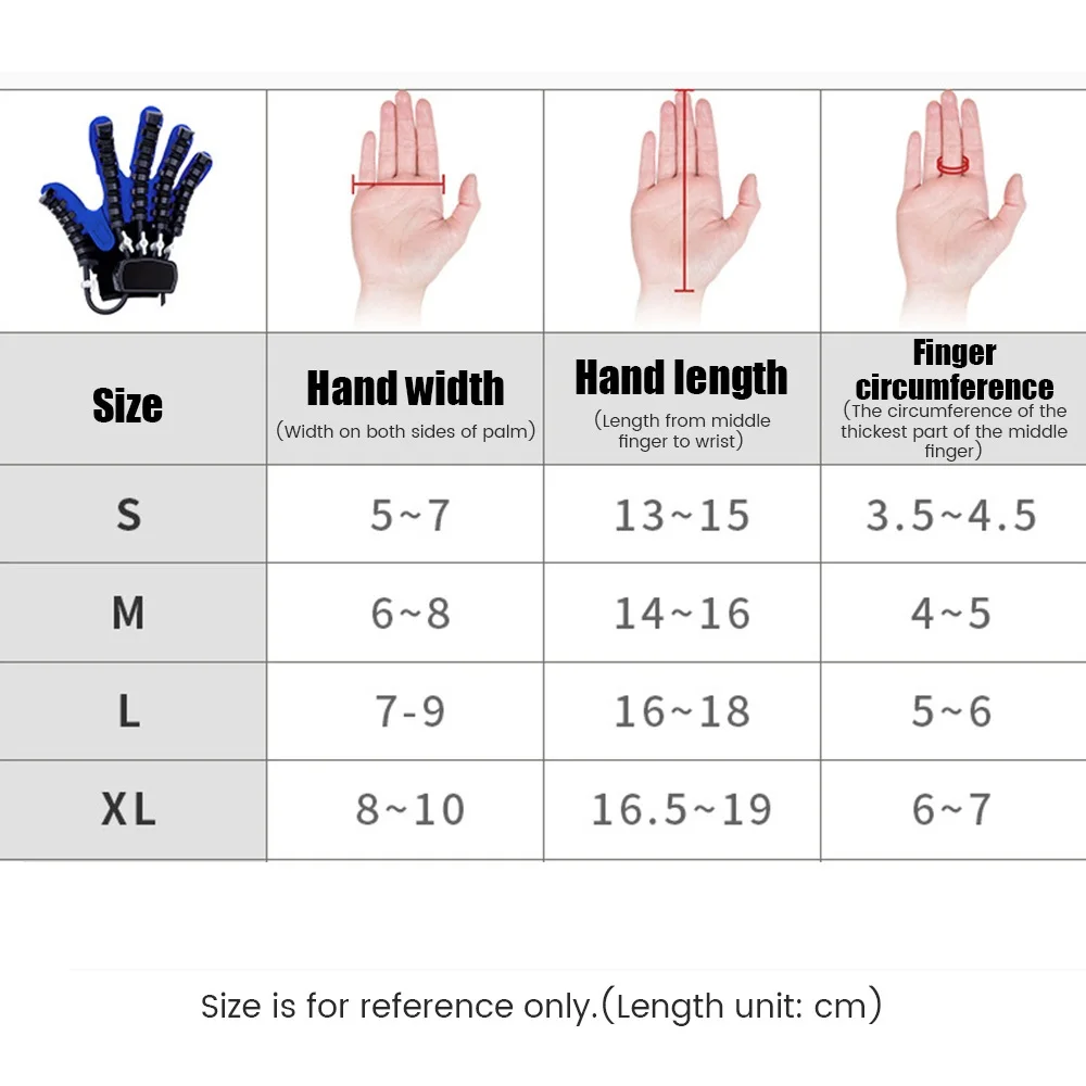 Hand Training Hemiplegia Stroke gloves Finger Rehabilitation Robot Gloves Therapy Hand Function Exercise Braces Supports Bone 5