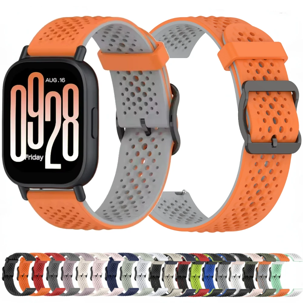 Breathable Silicone Sport Strap Bracelet for Smartwatches, 22mm/20mm