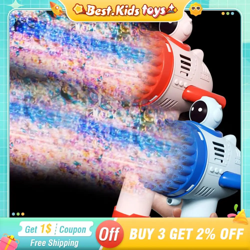 2024 핫 아이템! 전기 버블건으로 어린이를 위한 장난감 소개! 자동 비누 송풍기와 야외 게임까지! 소년 소녀 선물 추천! 10 휴대용 전기 우주 버블건, 다채로운 조명, 거품 비누 메이커 기계, 분리형 우주 비행사, 야외 어린이 장난감, 40 홀
