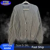Autumn Knitted V-neck Long Sleeve Women's Grey Cardigans Winter Keep Warm Sweater Coat Fashion Solid Casual Tops 2024 1