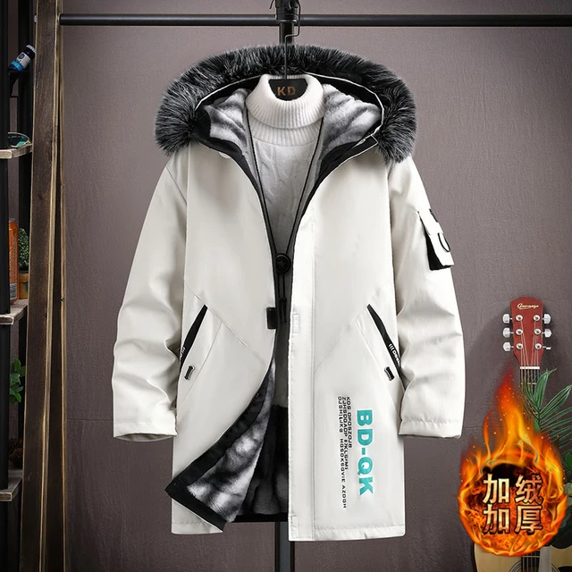 KOLMAKOV 남성용 캐주얼 롱 코튼 패딩 재킷: 추운 날씨에 따뜻함과 스타일의 완벽한 조화