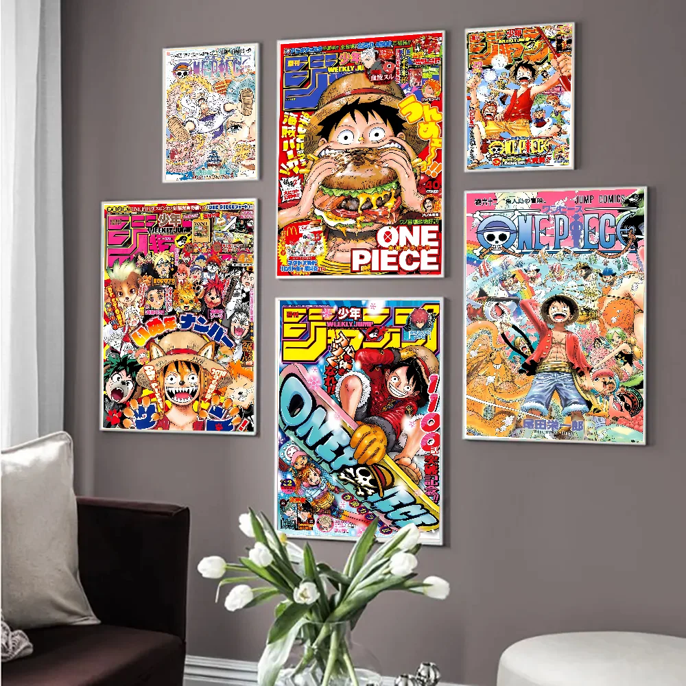 Anime O-One P-Piece Anime Posters Sticky Whitepaper Prints Posters Artwork Kawaii Room Decor anime poster,poster prints