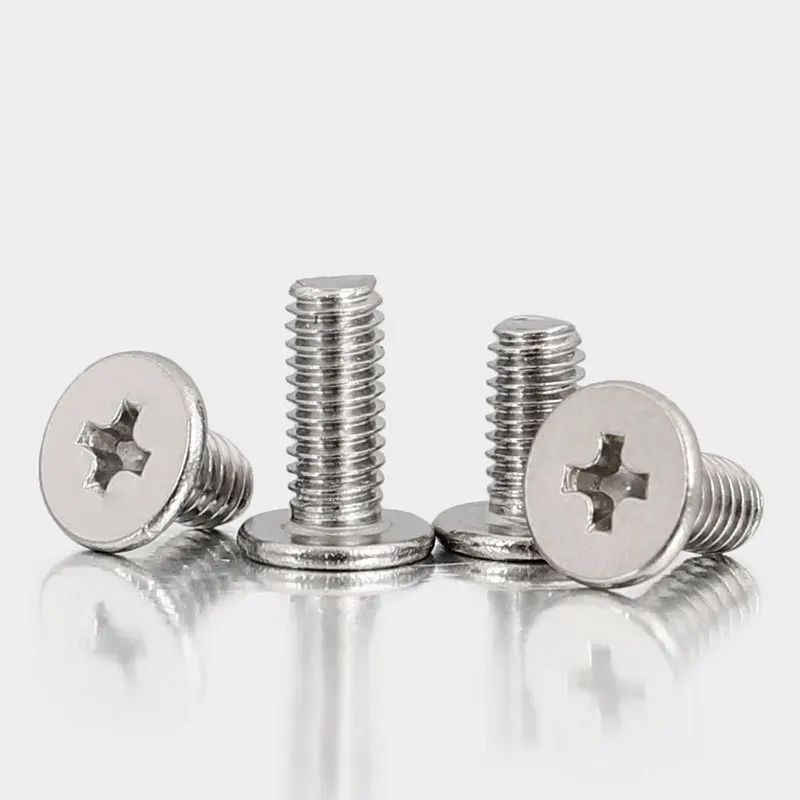 Vis à Tête Ronde Plate M1,4-0,3 X 3 Mm - Lot De 100 Pièces - Neuf