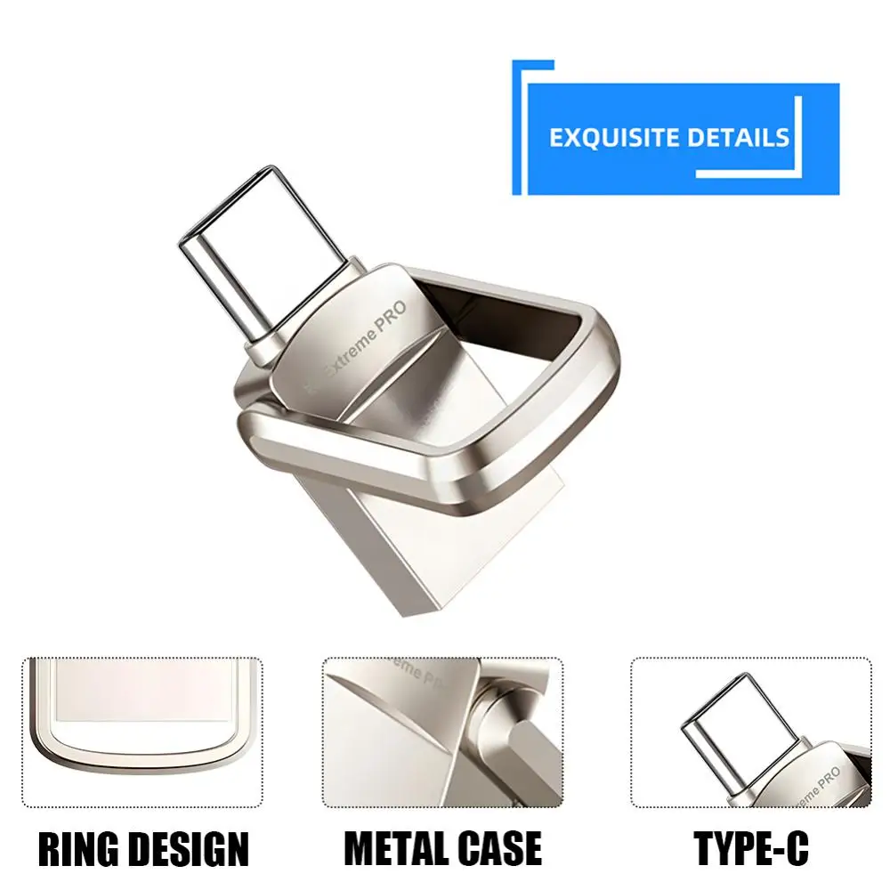 Per Xiaomi Ssd 2Tb Plastica Auto 4Gb Mini 2.0 8Gb Usb Flash Drive Metallo U Disco/Type-C Otg Pen Drive 32Gb 64G Ssd Esterno Matrimonio