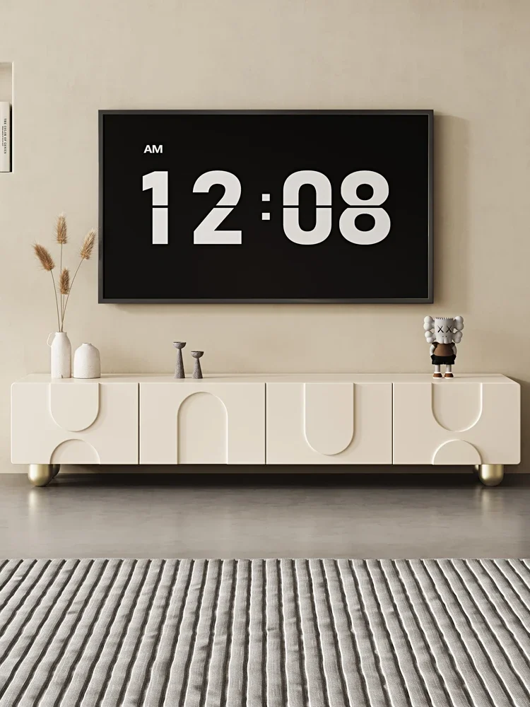 

Шкаф для телевизора в кремовом стиле, простой современный роскошный деревянный шкаф для гостиной в маленьком семейном стиле, высокого качества