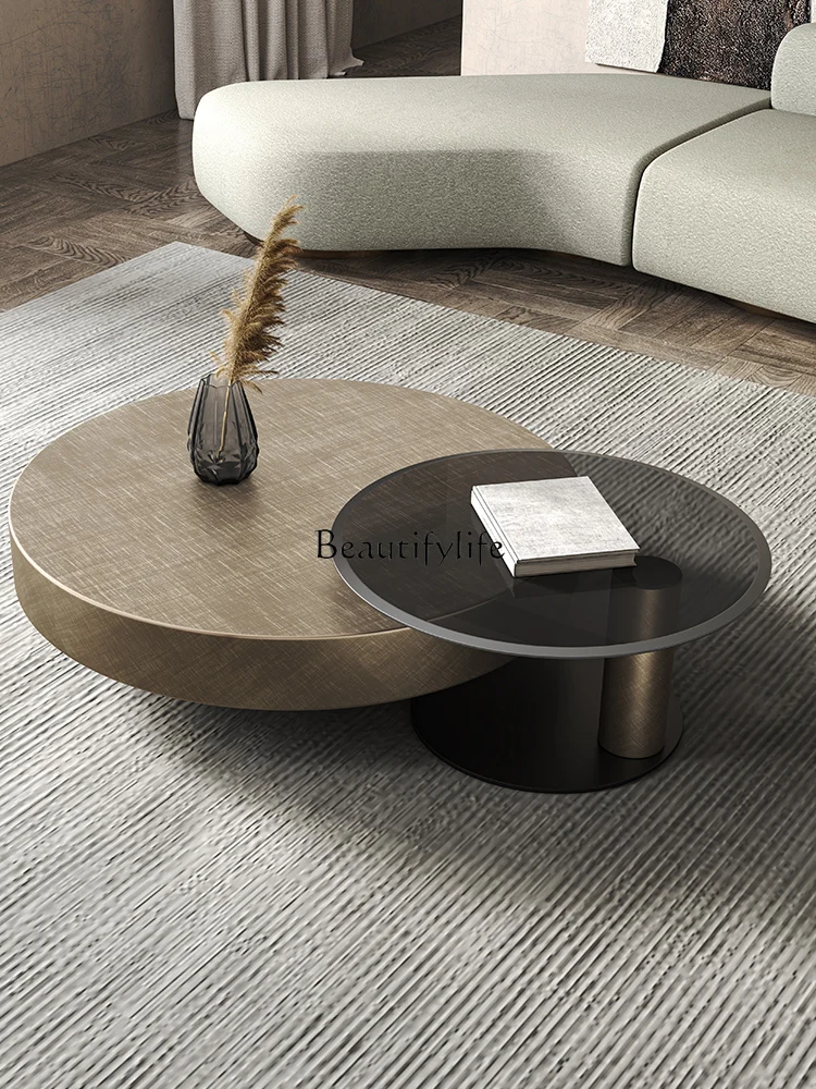 

Italian Light Luxury Minimalist Tea Table Combination Modern Minimalist Living Room Home High-End Tea Table