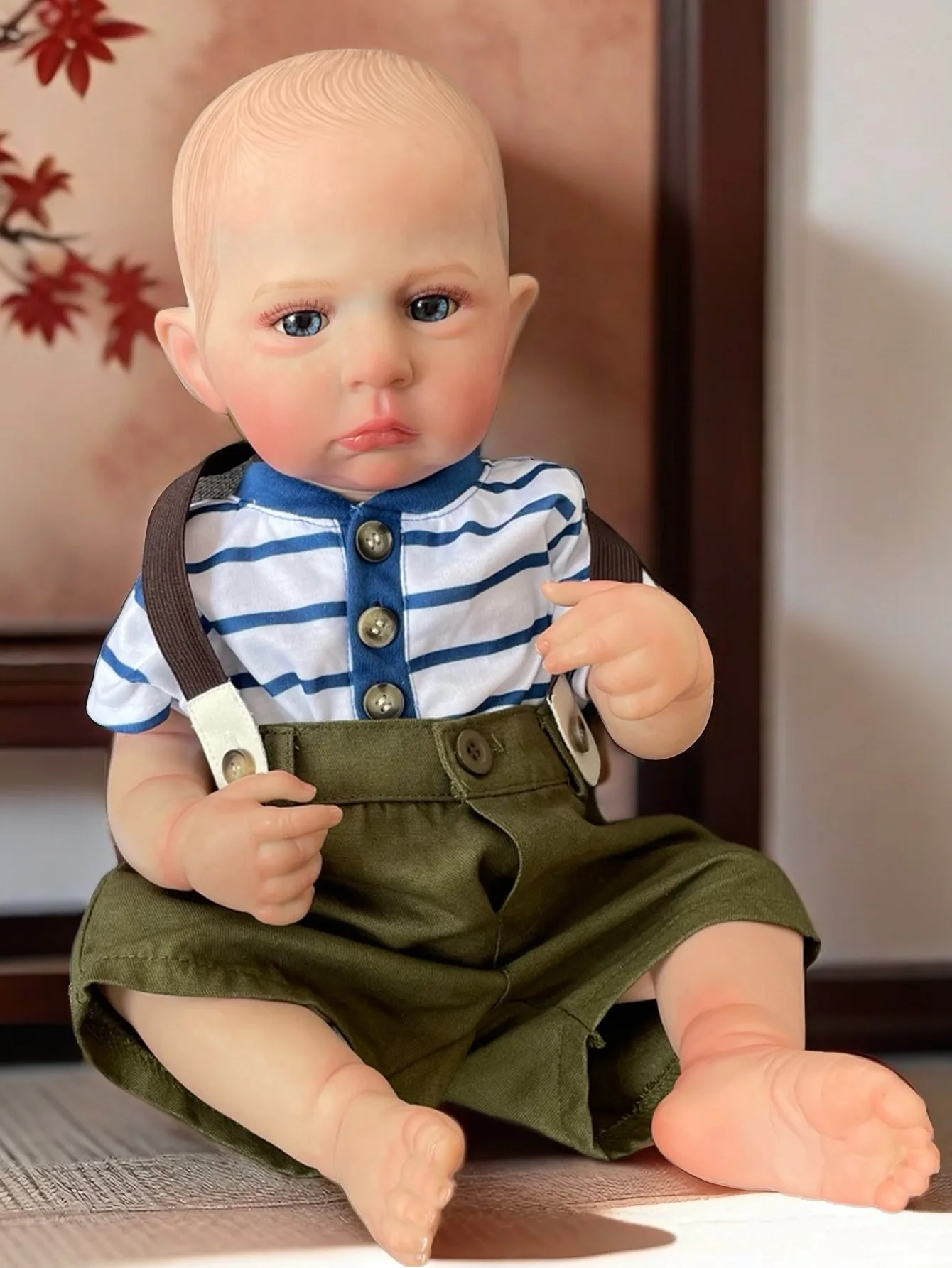 

18 Inch Cameron Boy With 3D Painted Hair Lifelike Bebe Reborn Doll For Children Birthday Gifts реборн