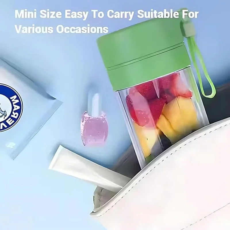 Portable Mini Blender Juice Maker USB Charging Residue Free Fresh Juice Healthy Milkshake Mini Juicer Suitable for Outdoor Use 6