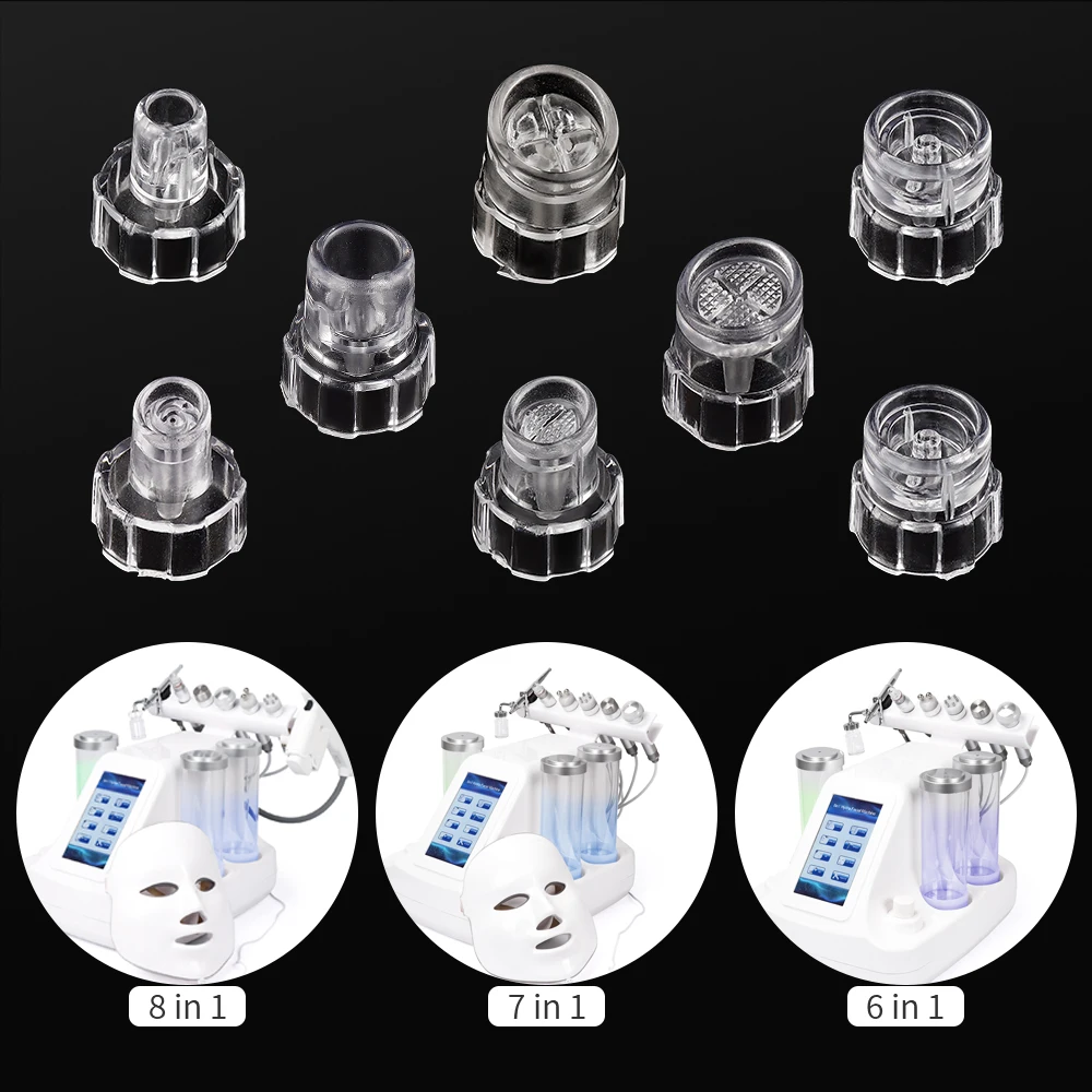 Head Replacement Plastic Tips 6 in 1/7 in 1/8 1 Facial skin Hydra Water Oxygen Dermabrasion Jet Hydro Peel Beauty Machine facial beauty instrument
