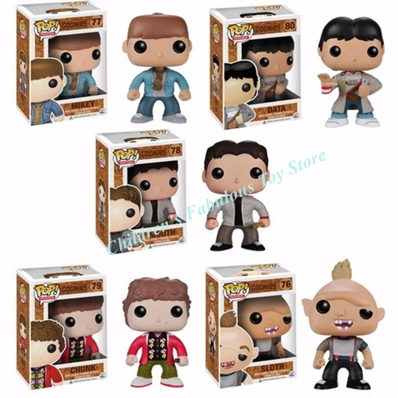 Funko Pop The Goonies MOUTH #78 DATA #80 SLOTH #76 MIKEY #77 CHUNK