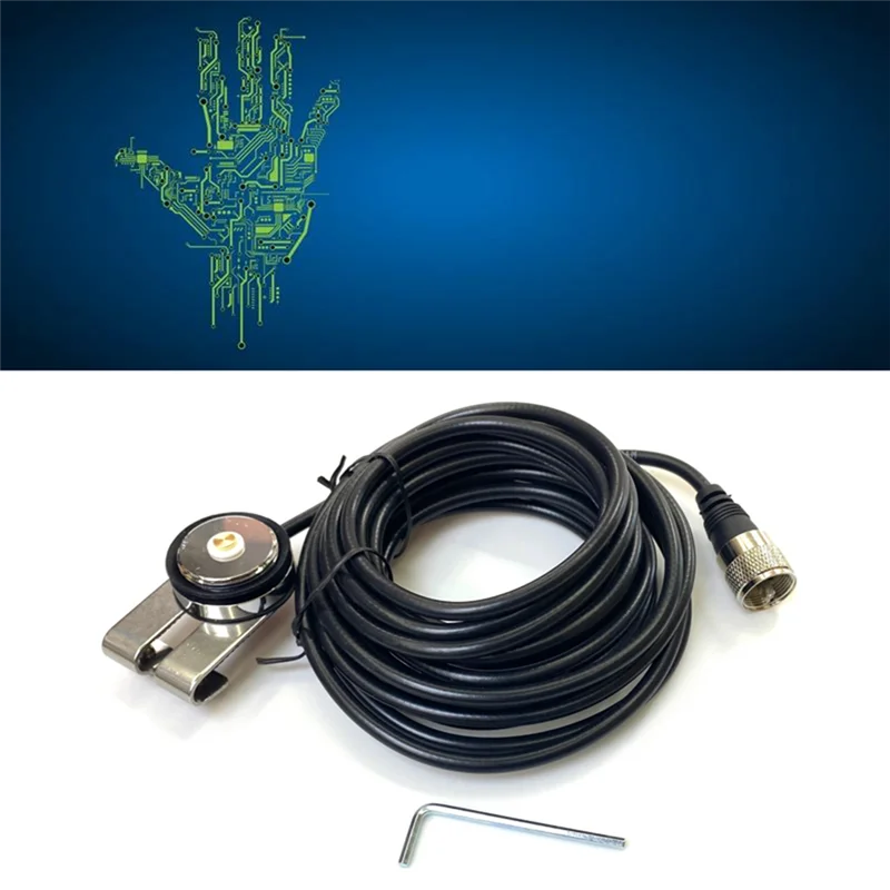 N-2 5M NMO PL259 RG-58 동축 케이블 안테나 케이블 NMO 마운트 자동차 트럭 아마추어 라디오 모바일 자동차 라디오 안테나 케이블