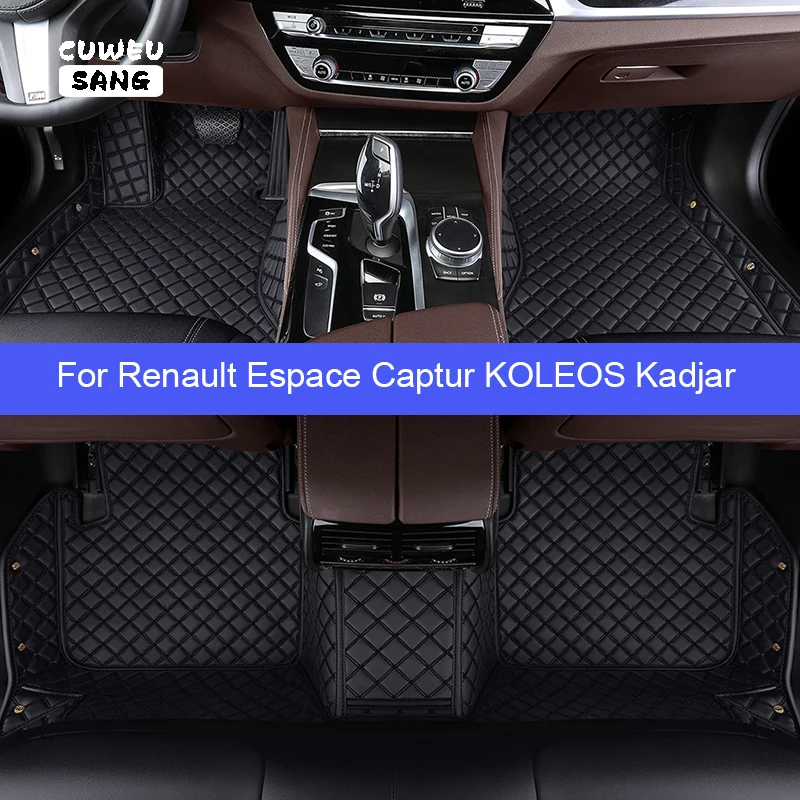 Cuweusang Car Floor Mats For Renault Espace Captur Koleos Kadjar Foot