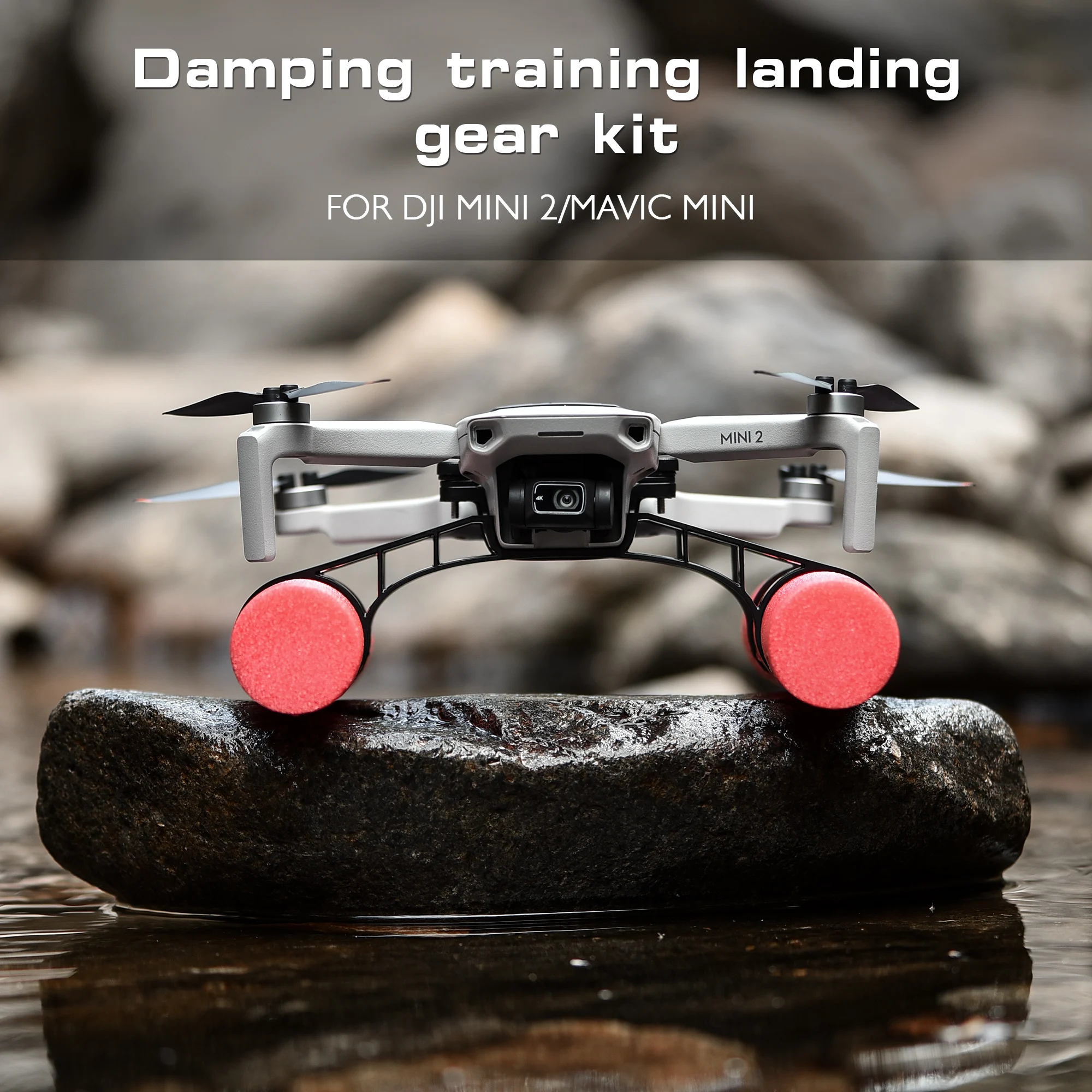 For DJI Mavic Mini 2 SE/Mini 4K Water Landing Leg&Mini 2 SE Mini 4k Landing Gear Leg Foldable Extended Kit (Not Including Drone)