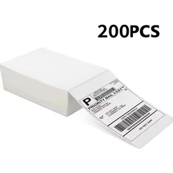 Thermal Shipping Label Paper - 4 x 6 (100/500 Sheets) for Express Barcode Printing (200PCS)