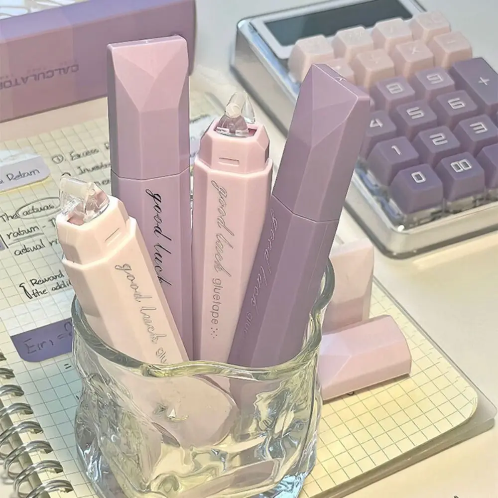 4PCS 그라디언트 컬러 도트 접착 테이프 대용량 지울 수있는 롤링 접착 테이프 DIY 스크랩북 접착 테이프 펜 학교 사무실