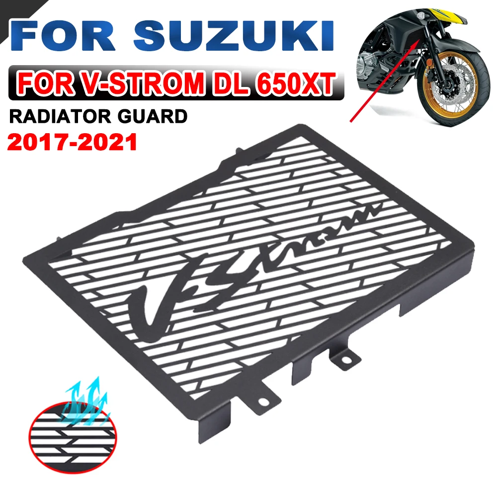 

Motorcycle Radiator Grille Guard Protector Grill Cover For SUZUKI V-STROM DL 650XT 650 XT Vstrom 2017-2021 2020 2019 Accessories