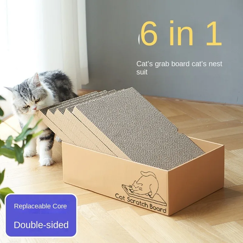 

Мультяшная гофрированная Когтеточка для кошек, удобная Когтеточка, экологически чистые игрушки для кошек