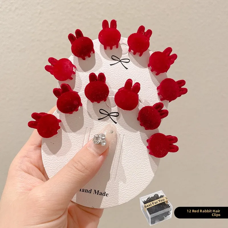 12 velvet red rabbits