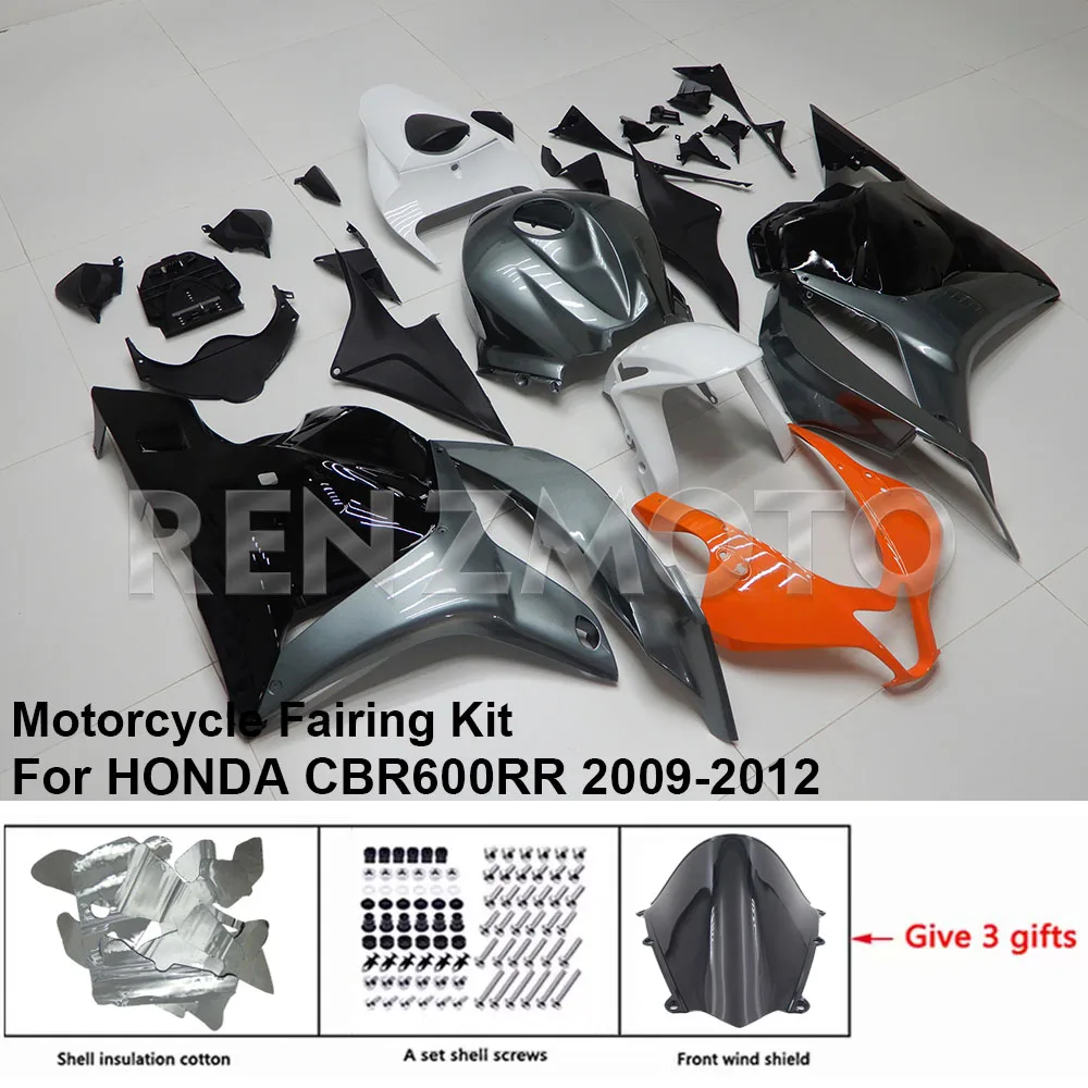 

Motorcycle Set Body Kit Fairing For HONDA CBR600RR 2009-2012 CBR 600RR Plastic Guard Plate Accessories Shell H0609-115a