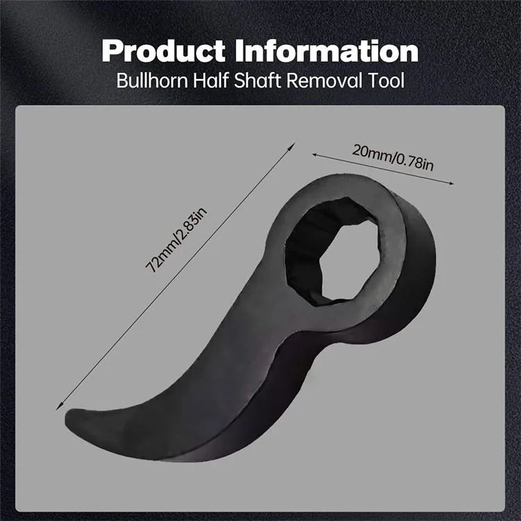 Crowbar Adapter Head Tools 1/2 Inch Drive Ratchet or Open End Wrench Suitable for Toolbox DIY Tools Axle shaft removal crowbar adapter tools