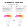 Ewelink GU10 Zigbee LED Bulbs Wifi Smart LED Lamp RGB CW WW LED Light Bulb Works With Alexa Amazon Google Yandex Smartthings 2