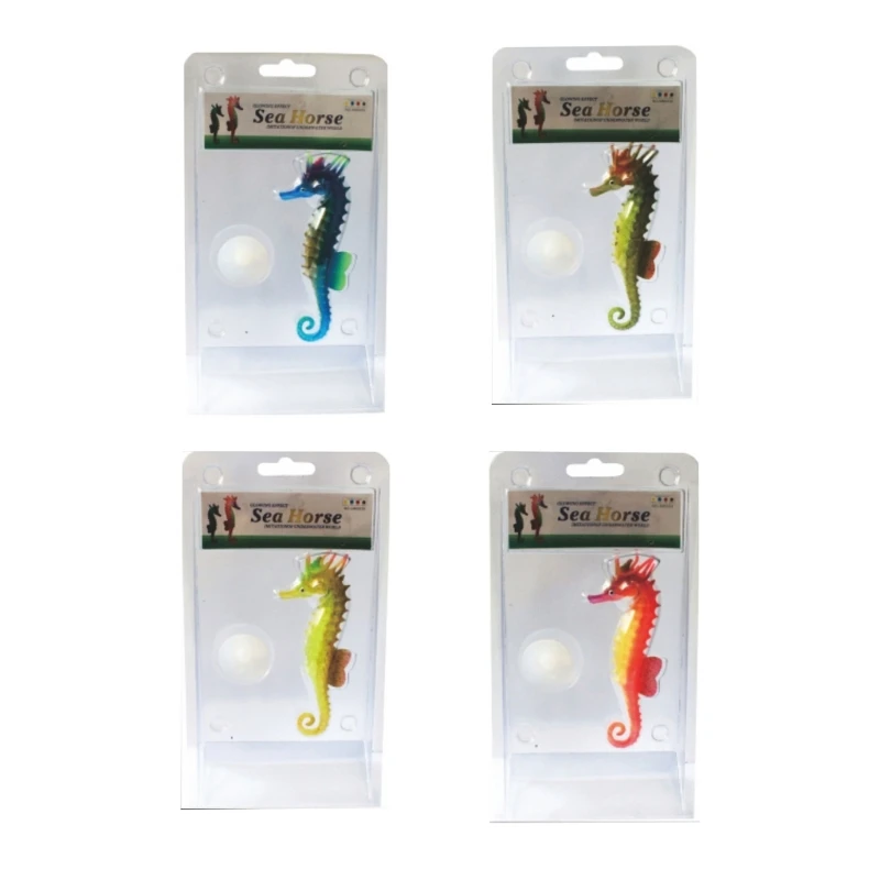 

Aquarium Decorations Luminous Sea Horse Aquarium Fish Glowing in Dark Fluorescence Sea Horse Toy for FishTank Dropship
