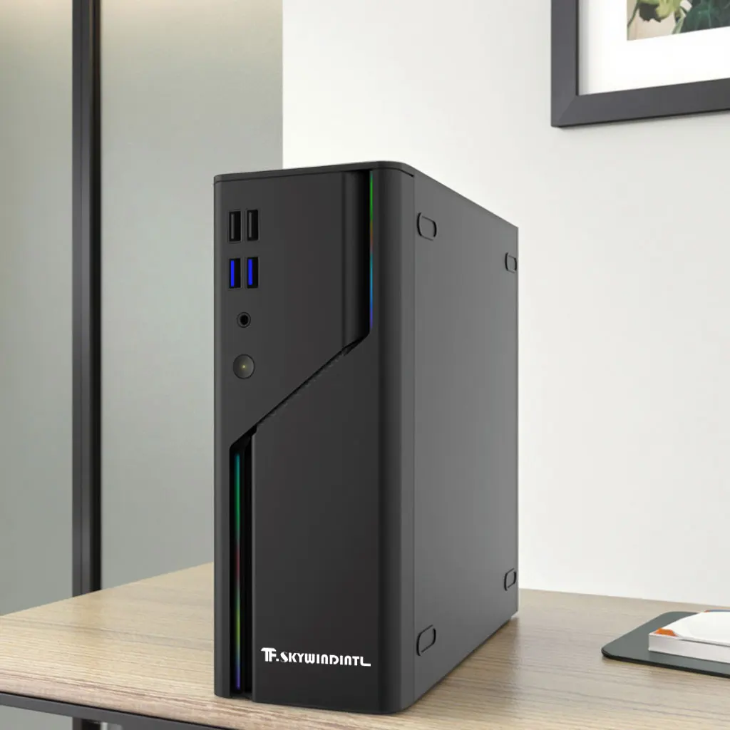 ARGB HTPC mini-ITX case Computer Case PC Tower With RGB Atmosphere Lamp For MINI ITX Motherboard 270mm Graphic Card USB SSD HDD