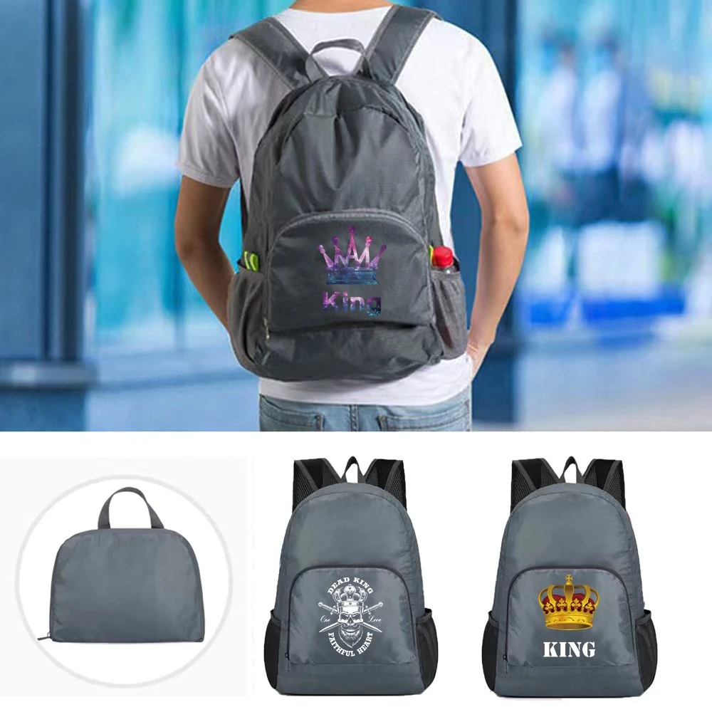 

Foldable Backpack Hiking Ultralight Folding Travel Bag Camping Daypack King Series Outdoor Sports Rucksack for Men Women