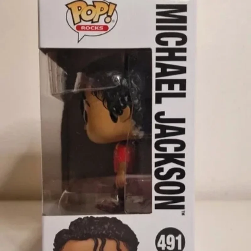 Funko Pop Rocks Michael Jackson Beat It Action Doll Model #491 Vinyl Sculpture Dolls Limited Edition Collection Fan Gifts