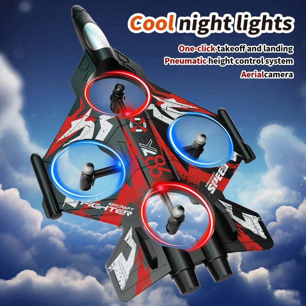 Avion RC télécommandé avec caméra, 3 batteries, écran