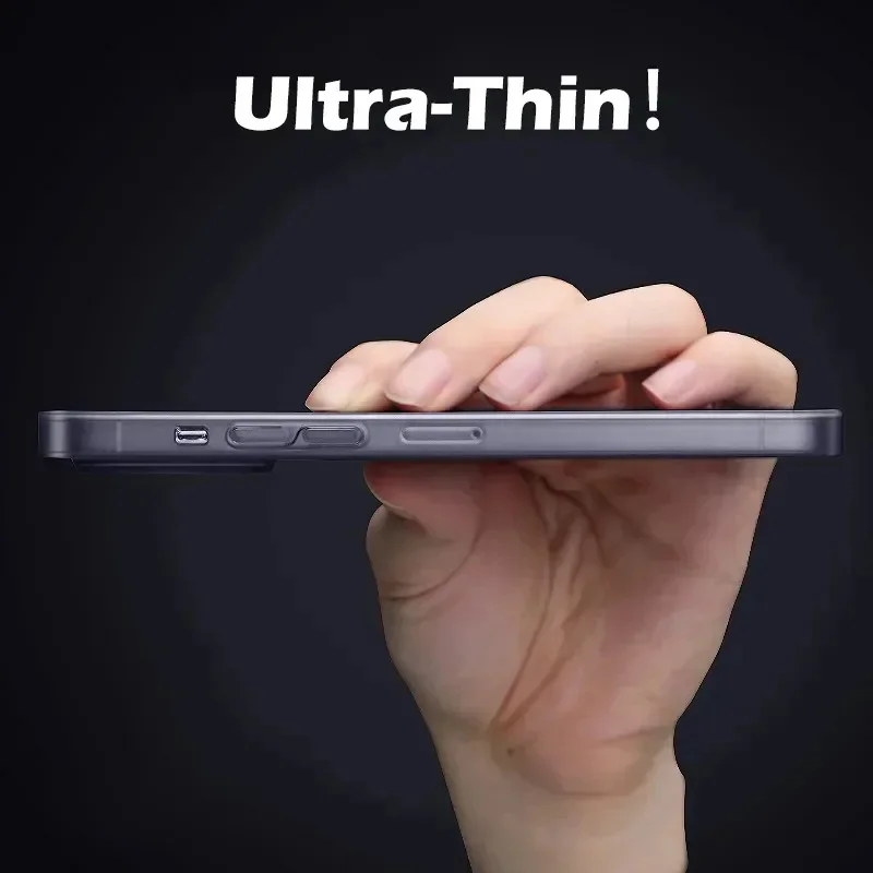 Ultra Thin Matte Translucent Hard Back Case - Soft PP Clear Slim Cover