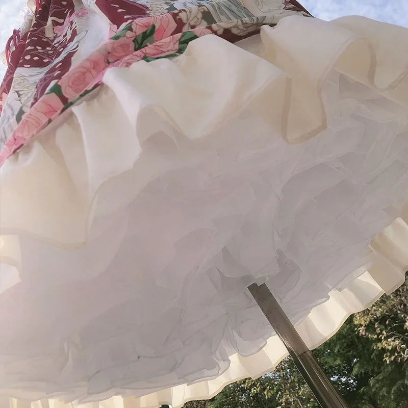 Short Chiffon Tulle Skirt Crinoline Underskirt Rockabilly Wedding Petticoat Woman Adult Tutu Half Slips Ruffled Skirt