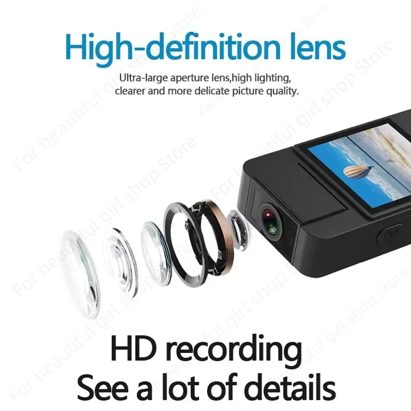 1080P HD Mini Camera WiFi Night Vision 180°Rotating Lens Outdoor Sports Body Cam Portable Handheld Clip Law Enforcement Recorder 5