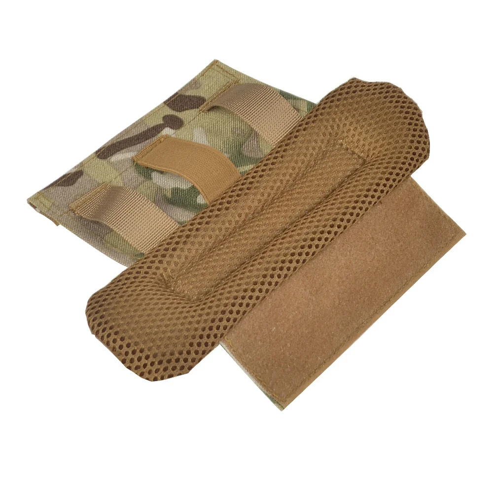 Chaleco táctico con correa para el hombro, cómodo cojín de malla de nailon, almohadillas protectoras Molle para FCPC/JPC, accesorios para mochila de senderismo, 1 par