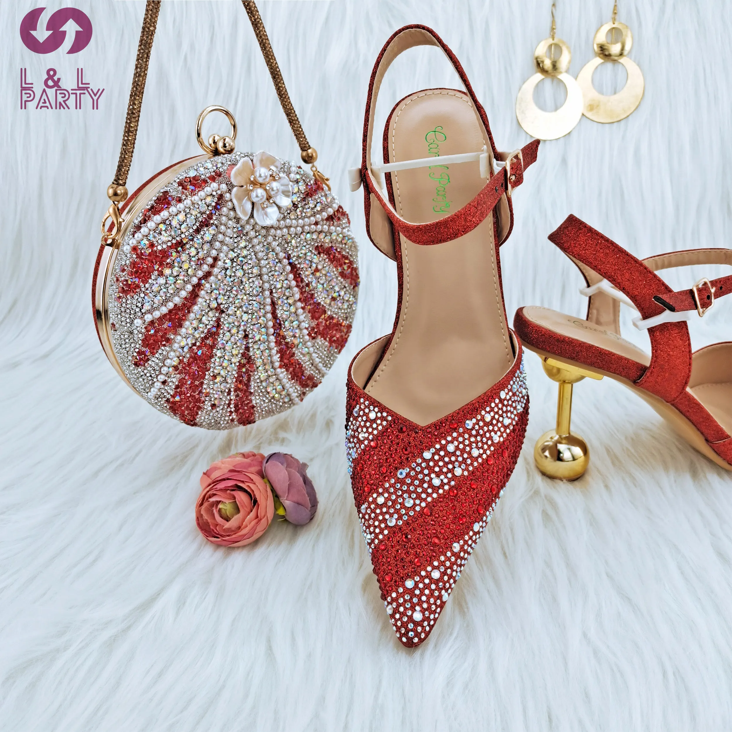 High Quality New Coming Hot Sale Christmas Party Pumps With Shinning