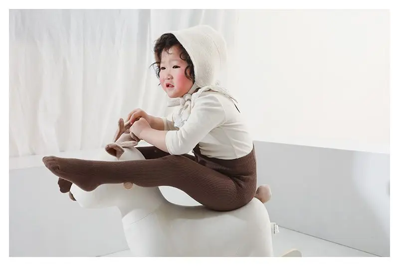 Kleinkinder feste Hosenträger Strumpfhose für Mädchen Frühling Herbst Baby Mädchen Jungen hohe Taille Bandage Kreuz Riemen Leggings Strumpfhosen – Detail 10