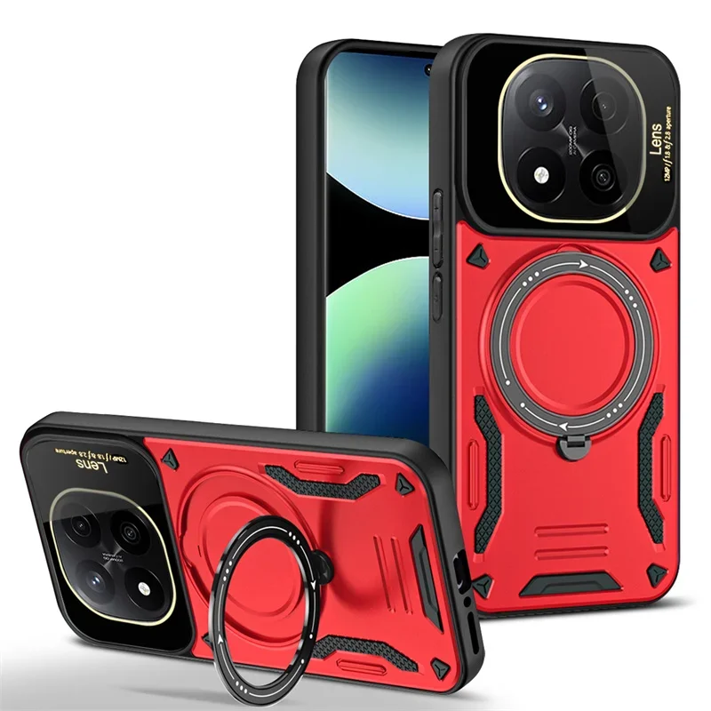 Magsafe Armor Ring Holder Case with Wireless Charging Capability