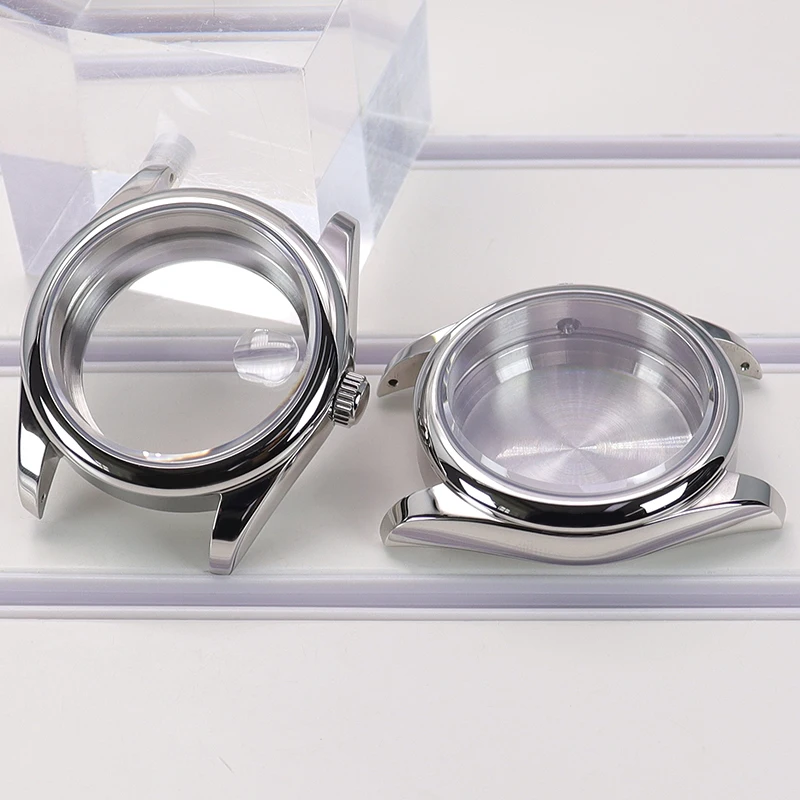 Luxury 316L Stainless Steel Watch Case with Oyster Perpetual Design, 28.5mm Dial Size