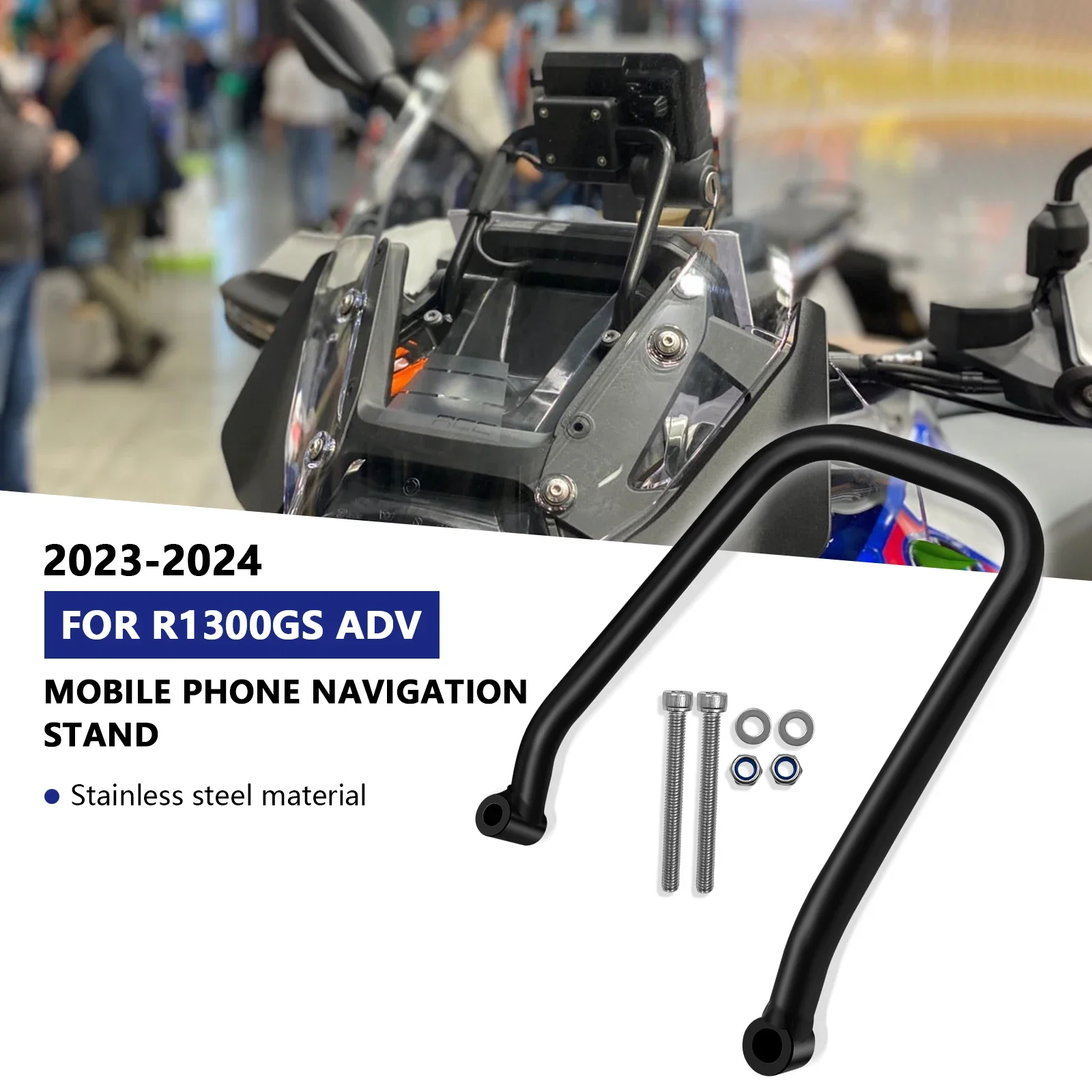 For R1300GS ADV R 1300 GS 2023 2024 Motorcycle Accessories Mobile Phone Navigation Bracket  r1300gs adv GPS Handlebar Support Mo_voghion.com