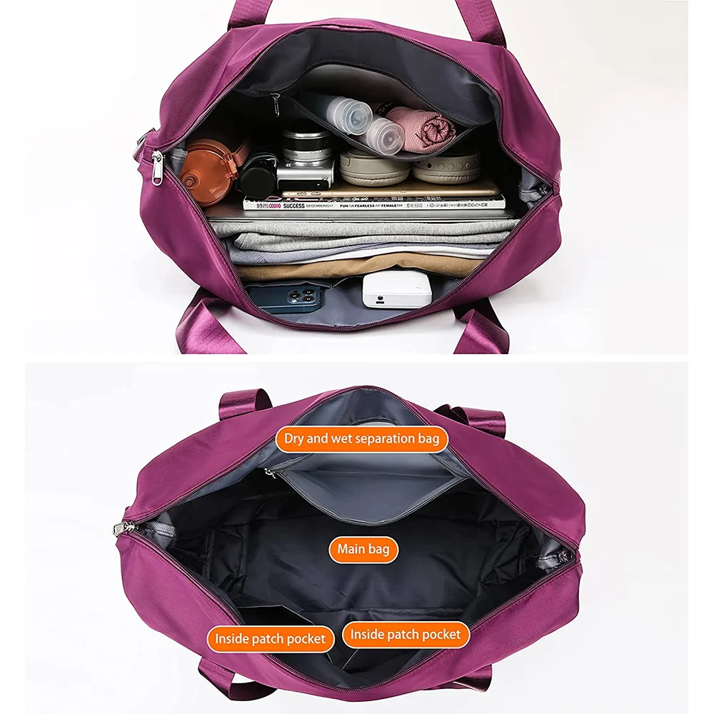 Folding Travel Bags Waterproof Tote Travel Luggage Bags Women Large Capacity Multifunctional Duffle Handbag