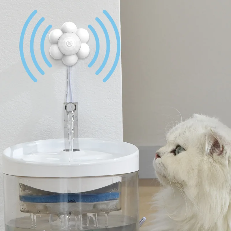 Automatic Home Pet Water Dispenser Motion Sensor Filter Fountain