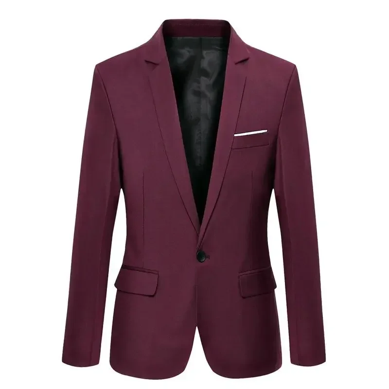 Black Dress Jackets Cropped Jacket for Men Coats Business Man Suits and Blazers Short Korean Style Fashion 2024 Spring Clothes 4
