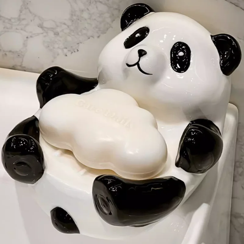 Cute Panda Ceramic soap dispenser, bathroom accessories, Dual